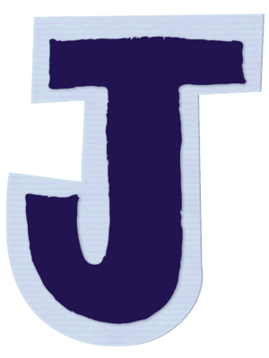 letter J in ransom font