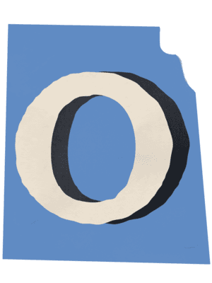 letter O in ransom font