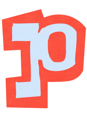 letter P in ransom font