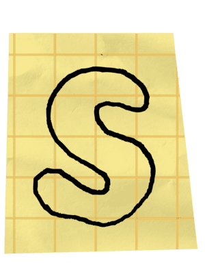 letter S in ransom font