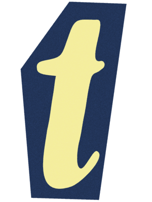 letter T in ransom font