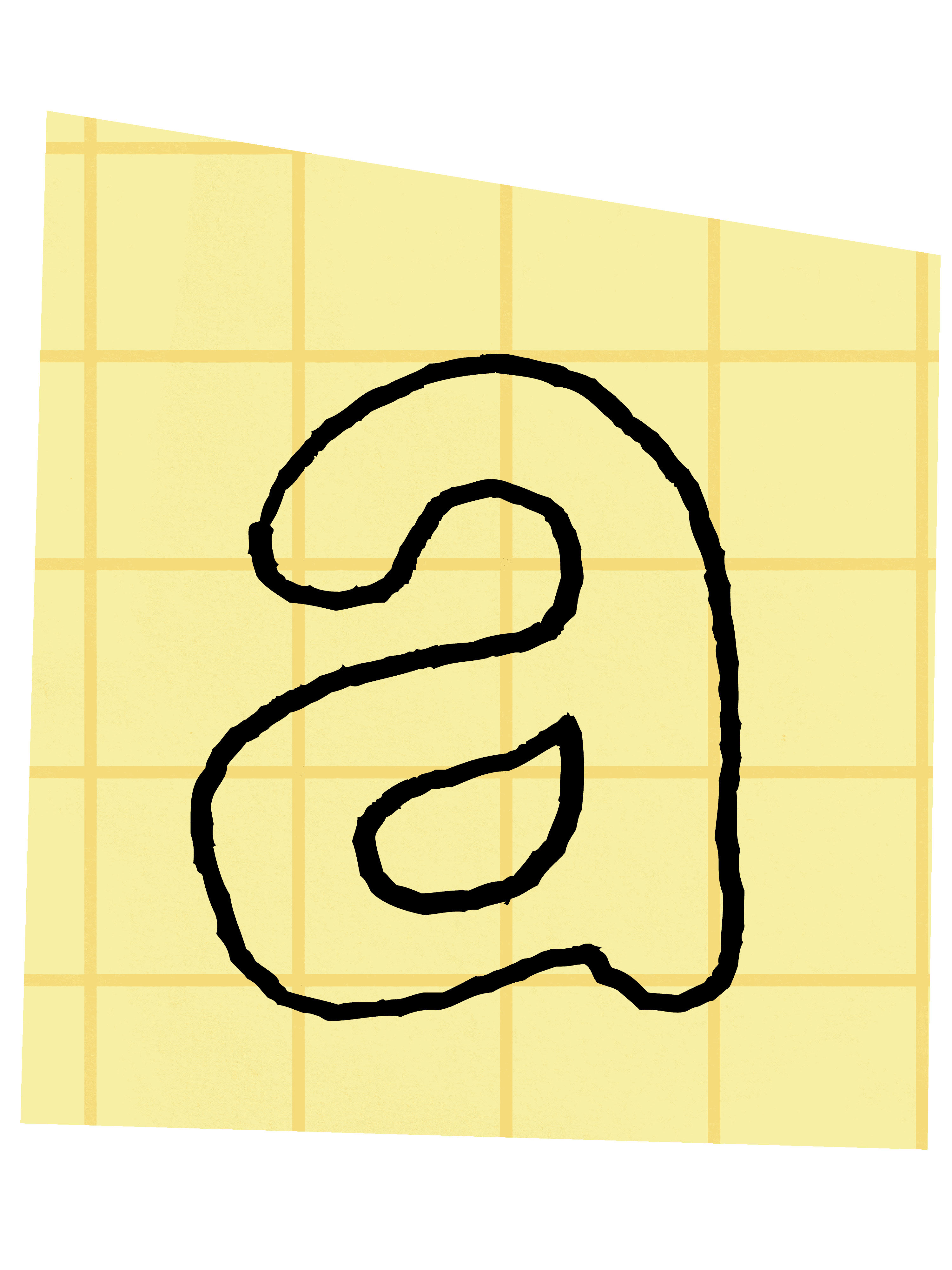 letter A in ransom font