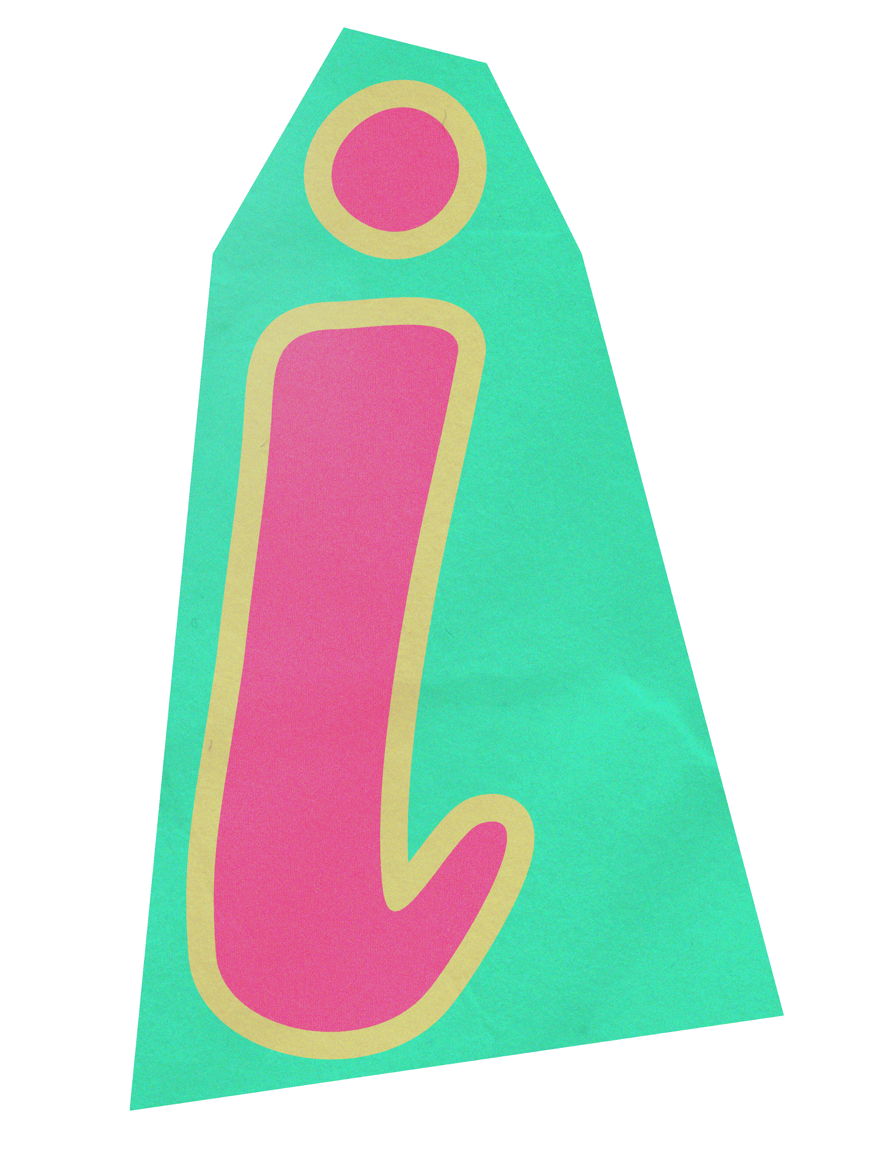 letter I in ransom font